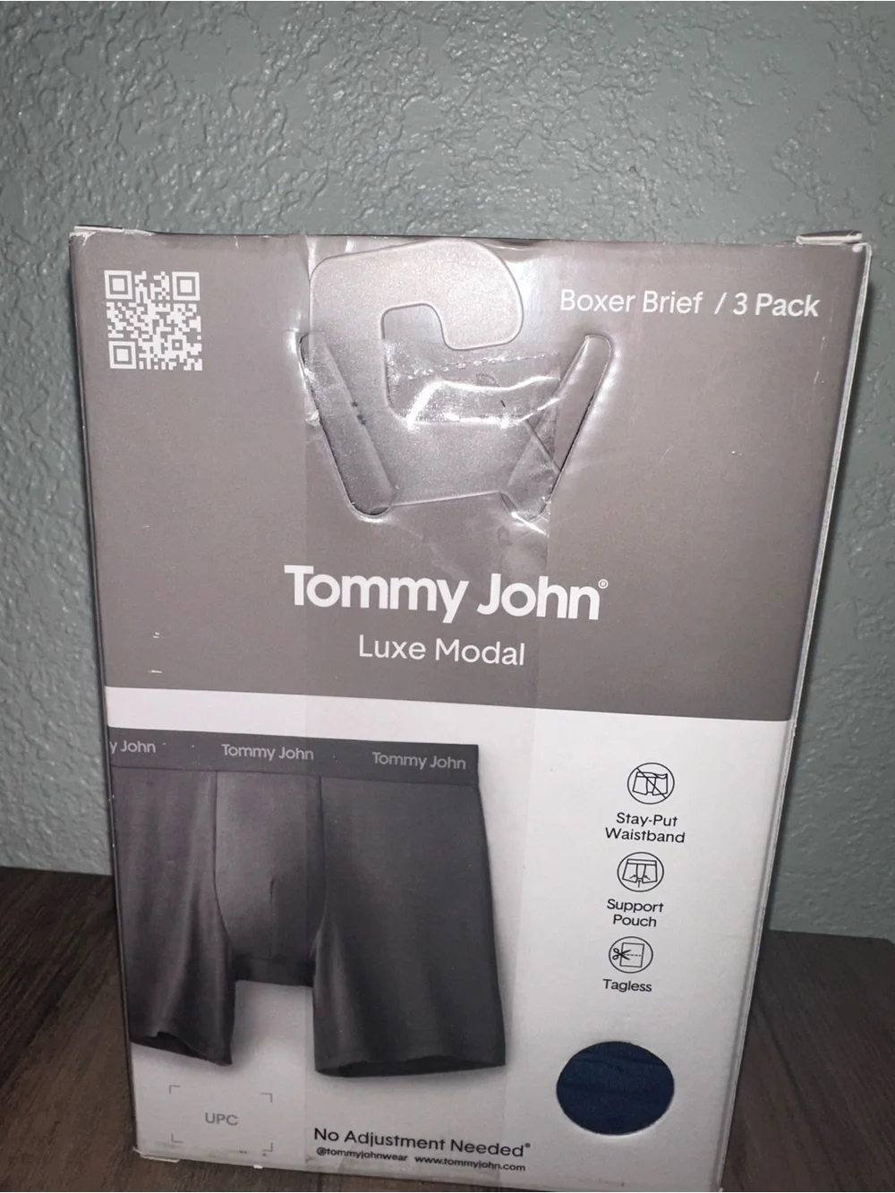 Tommy John Luxe Modal Boxer Brief 3-Pack in Gray and Navy